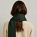 Grewear Knit Scarf Classic Ribbed Design, Soft & Warm Winter Scarf for Everyday Wear, Versatile and Stylish Fashion Accessory, Gift for Holidays, Birthdays, and Special Occasions Dark Green