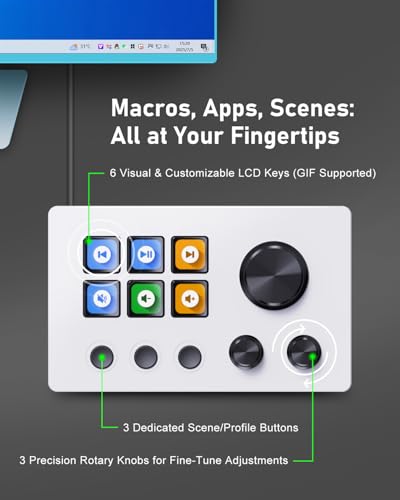 Stream Control Deck with LCD Keys