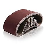 12-Pack 4 x 24' Sanding Belt, DeSS Aluminum Oxide Sander Belts 2 Each of 80 120 150 240 320 400...
