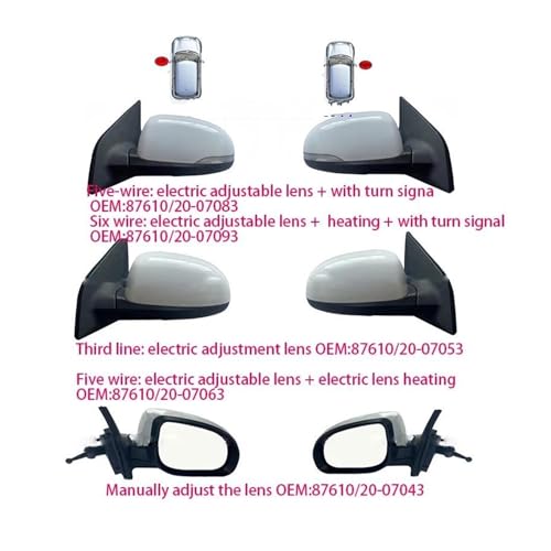 Rétroviseur chauffant Picanto 2004-2011 électrique gauche 3 broches