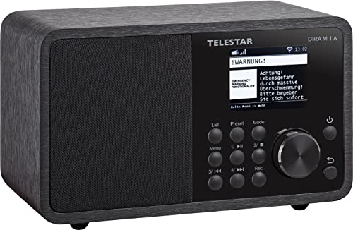 Telestar DIRA M 1 A - Digitalradio/Internetradio (DAB+ / DAB/UKW/FM/Internet, WLAN, Bluetooth 5.1, Farbdisplay, EWF Notfallwarnung) schwarz – Bild 5
