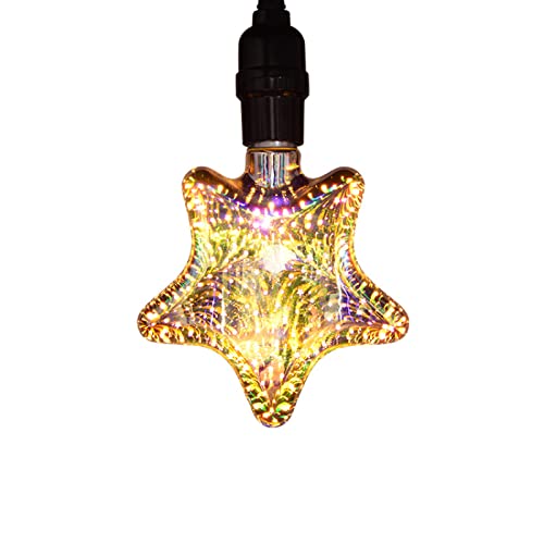 Ampoules LED colorées feux d'artifice 3D effet étoile lumineuse