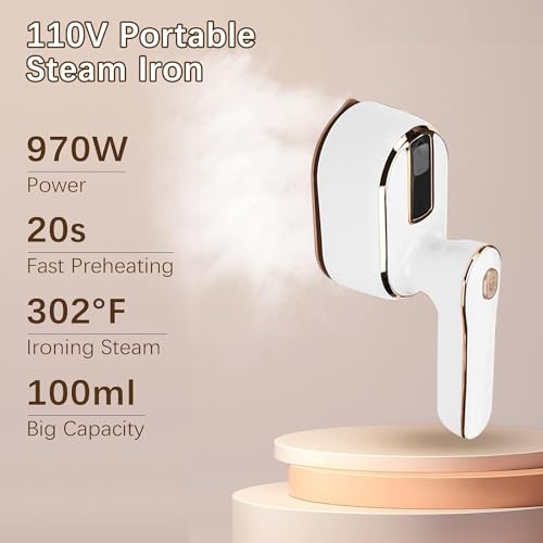 HFLYJPYW Mini Steam Iron for Clothes, Travel Steamer for Clothes Portable Steamer Travel I - image 3