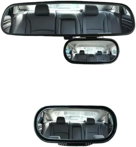Rear View Auxiliary Mirror Adjustable Reflective Blind Spot Mirror Compatible With Automobiles