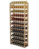 Schraubmotage MODO24 Weinregal, Holz, unbehandelt, 72.5 x 25 x 166 cm, 25-Einheiten