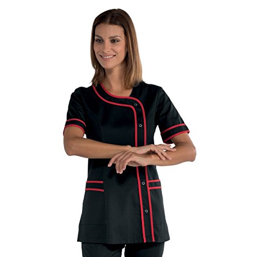 Robinson Top uniforme sanitaria - Donna Nero nero/rosso