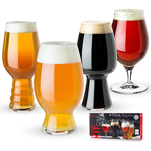 Set 6 Bicchieri Da Birra Erdinger 0,5 L - Boccali In Vetro Per Degustazione, Adatti A Lavastoviglie, Design Funzionale E Brillante