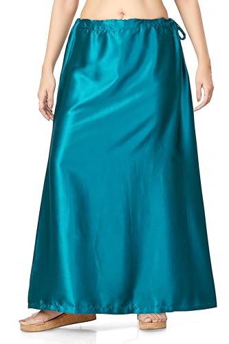 Image of Madhu Fashion Women's Satin Saree Petticoat Saree Underskirt