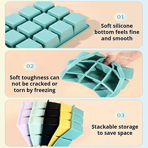 Molde de silicona para cubitos de hielo con tapa miniatura 5