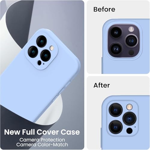 Image of Elzzi Square Candy Liquid Silicone iPhone Case Cover Compatible for iPhone 13 Pro, All Cube Series with Microfiber Lining Compatible iPhone 13 Pro (6.1 inch) - Carolina
