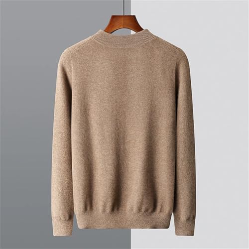 Mnjyihy Man's Wool Knitted Sweater Long Sleeve Half Turtleneck Basic Style Pullover Jumper Winter Clothing2