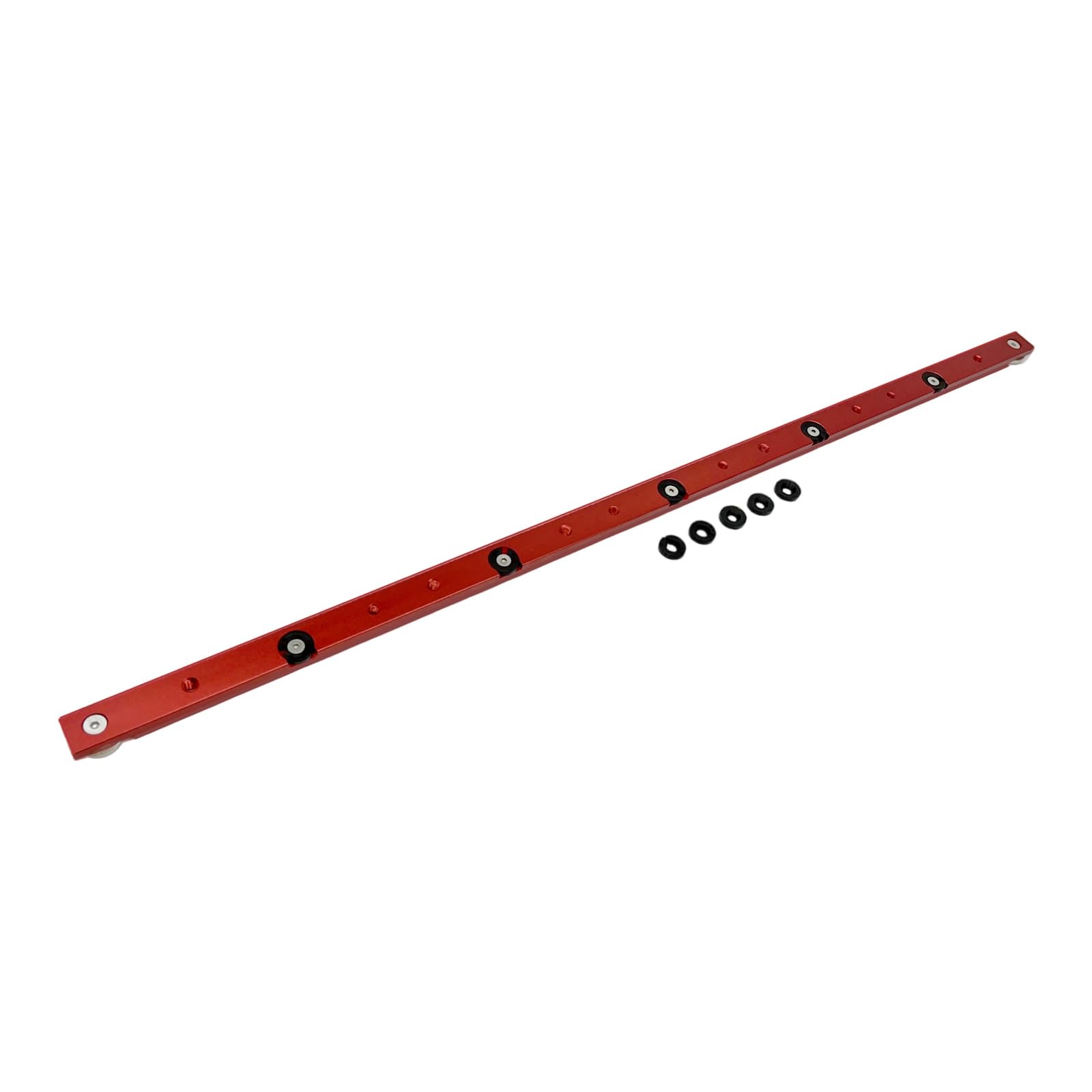 Precisions Woodworking T Track Rod Miter Rod Clamping Tool Slider with Smooth Glidings Rollers Aluminum Construction Miter Slot Slider