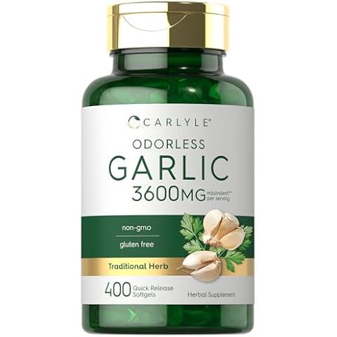 Carlyle Odorless Garlic Softgels 3600 mg Cover