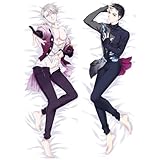 DFISSZKOIF Anime Body Pillow Case 20' X 59', Victor Nikiforov Peach Skin Double-Sided Hugging Body Throw Pillow Cover Cartoon Game Anime Boy Cushion Cover for Anime Fans Gift(F)