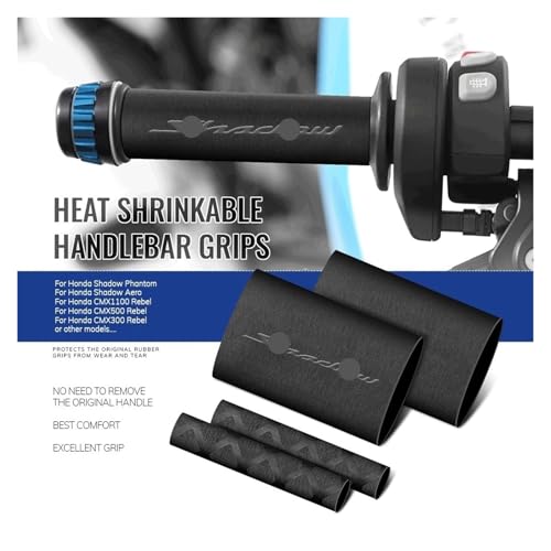 Cubre puños termorretractiles para viajes en ruta con Honda Rebel CMX500 y CMX300 Shadow 3