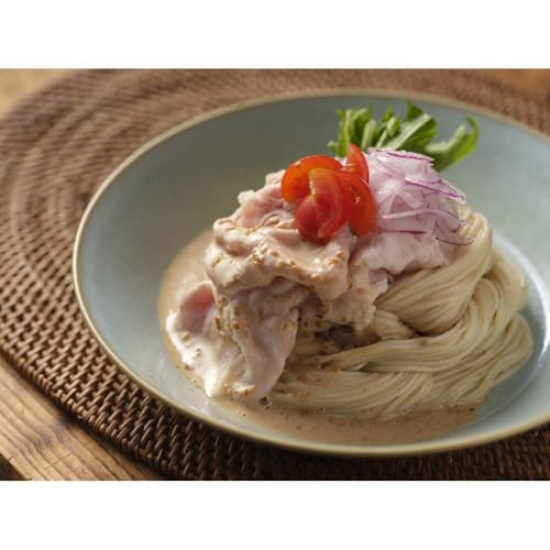 手延べ 白ごま 素麺 あごだし スープ 付 200g /