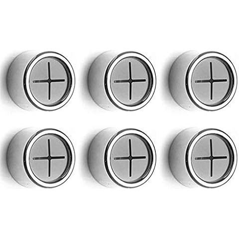 Dimoxii 6 Pieces Kitchen Towel Hooks,Round Bathroom Dish Towel Holder Self-Adhesive, Tea Towel Hanger Wall Mounted, Bath Hooks for Cabinet, Door& Washcloth Cover
