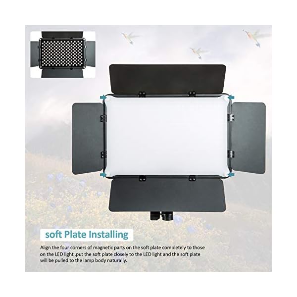 VILTROX VL-S192T Dimmbar LED Videoleuchte Video Licht Panel zweifarbig 3300k-5600k für Studio YouTube Porträt Fotografie… – Bild 4