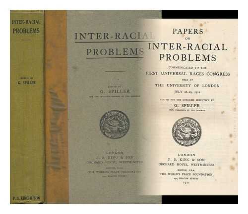 Papers on inter-racial problems,: Communicated ... 0837120020 Book Cover