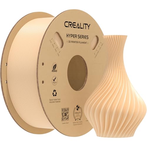 Image of Creality Hyper PLA Filament 1.75mm, High-Speed Printing 30-600mm /s, Smooth Extrusion and Stable Printing, Low Stringing, Consistent Performance 3D Printer Filament,+ /- 0.03mm Accuracy(Skin)