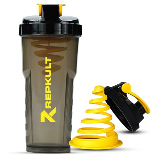 REPKULT Protein Shaker Bottle for Gym, Leak Proof BPA Free Gym Shaker 700ml with Mixing Ball | Shaker for Protein Shake, Pre Workout & Water | Sipper Gym Bottle for Men & Women