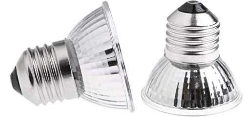 K Jingkelai Uva Uvb Reptile Light 50W Uva + Uvb Full Spectrum Sun Lamp Uv Heating Lamp For Turtle Aquarium Aquatic Reptile Lizard,E27/E26 Base,110V,50W,Pack Of 6 #TOP2