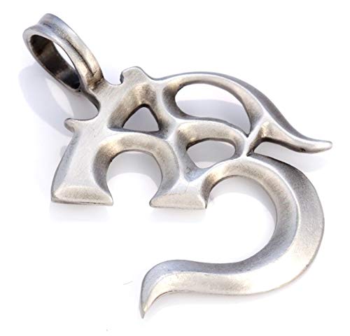 Bico Ohm Pendiente (E19) - Sonido resonante de la creación - Diseño de Firma Acabado en Plata Satinada Calle Tribal Joyeria