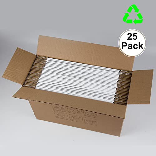 Sodissa 13X10X2 Inches Shipping Boxes Pack Of 25, White Corrugated Cardboard Boxes For Small Bussiness #TOP6
