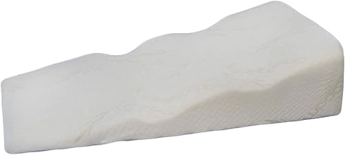 Cuña de cama para dormir de costado por problemas de reflujo gástrico, con espuma viscoelástica de una pulgada, también ayuda a pacientes con