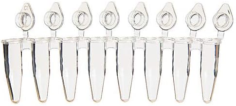 labForce1148A36PK, Amplifyt PCR Rigid-Strip Tube with Individually Attached Caps, 8-Strip, White, 0.1mL Capacity, Pack of 120
