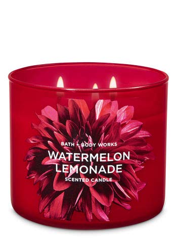 Bath and Body Works White Barn 3 Wick Scented Candle Watermelon Lemonade 14.5 Ounce