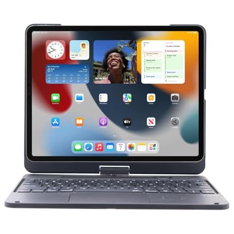 LENRICH Keyboard Case for iPad Air 11 inch M2 2024, for iPad Pro 11 inch 4th/3rd/2nd/1st/iPad Air 5th/4th Generation 10.9 inch Cover