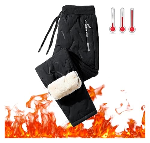 Pantalon de jogging thermique doublé en polaire avec cordon de serrage