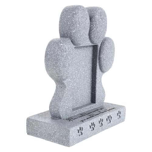 Piedra Funeraria resistente y durable con diseño de huella 2