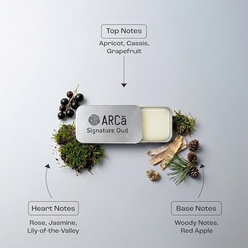 Image of ARCa Signature Oud Unisex Classic Solid Perfume | Long-Lasting Alcohol Free Solid Perfume | Non-Greasy Strong Oud Fragrance | Pocket Solid Perfume for Men & Women | Ideal for Birthday Gift