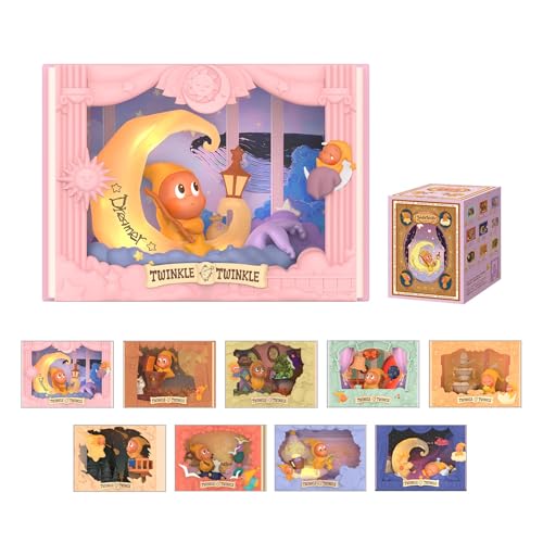 POP MART Twinkle Twinkle Light Up Series Scene Sets Blind Box Figures, Collectible Toys Home Decorations, Holiday Birthday Gifts for Girls and Boys, Single Box POP MART Twinkle Twinkle Light Up Series Scene Sets Blind Box Figures, Collectible Toys Home Decorations, Holiday Birthday Gifts for Girls and Boys, Single Box