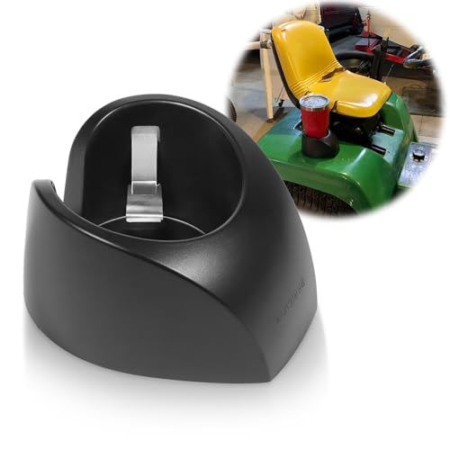 Versatile Cup Holder for Lawn Tractors and Outdoor Machinery, Secure and Convenient for Most Beverages, AM131898, Black