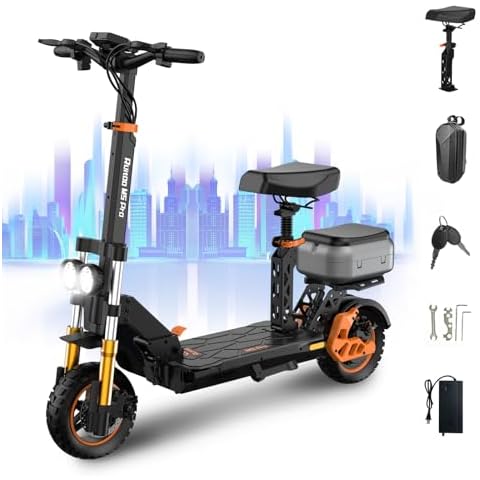 MASXODRK Electric Scooter Adults 34 MPH & 50 Miles Travel Range Foldable Kick Scooter,Off Road Fat Tire Scooter for Commuting Convenient Transport and Exciting Adventures Cover