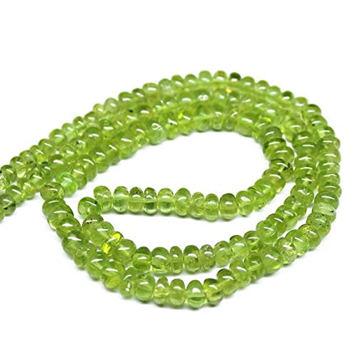 Perles de péridot vert naturel de qualité gemme pour la joaillerie fine LKBEADS