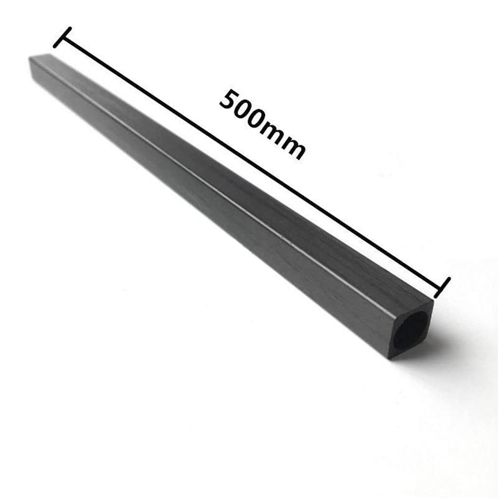 4 szt. Kwadratowa rura z włókna węglowego 500 mm o wysokiej wytrzymałości, lekka rama DIY, ramię podwozia latawca(10x10x8.5mmx500mm)
