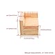 Yibuy 4 Stück 5 cm Hubhöhe Möbel Tischheber Sofa Bett Erhöhung für 6 x 6 cm Füße