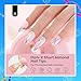 Beetles Soft Gel Nail Tips Short Almond 288pcs in 12 Sizes, Etch-X Pre-Etched Full Cover Acrylic Fake Nails Art, Salon Quality Nail Supplies, Easy DIY Nail Extension or Press On Nails, Gift for Women