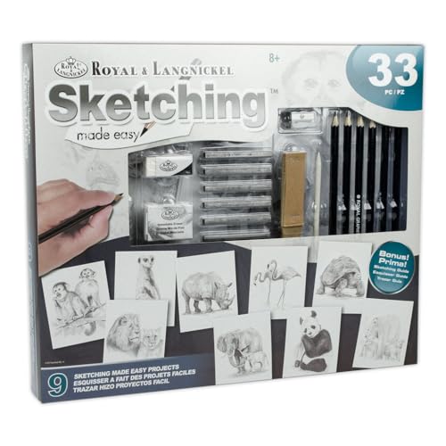 Kit dessin facile animaux coffret 33 pièces idéal à offrir