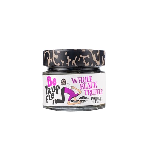 Be Truffle - Whole Black Truffle 3,17 OZ - 90gr, Drained Weight 1,23OZ - 35g, 100% Made in Italy - Vegan, Gluten-Free, Cholesterol-Free