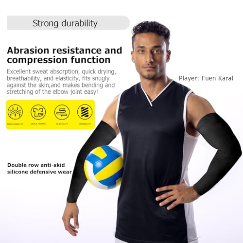 Volleyball Arm Sleeves youth girls - 3XS-XL Compression Volleyball Arm Sleeves for women teen girls kids4