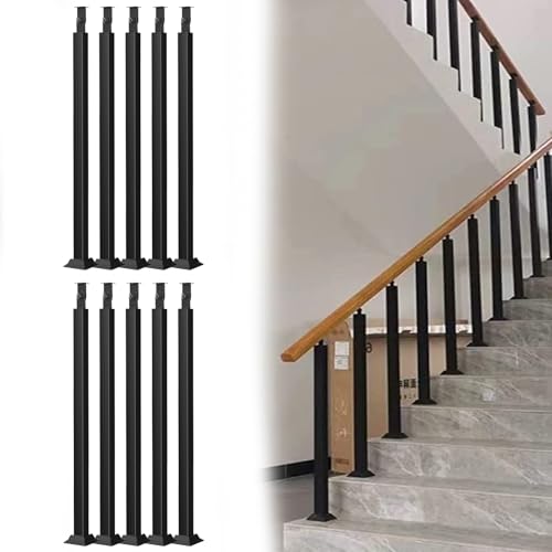 Garde-corps d'escalier intérieur noir de 75 cm pour sécuriser vos proches - 2