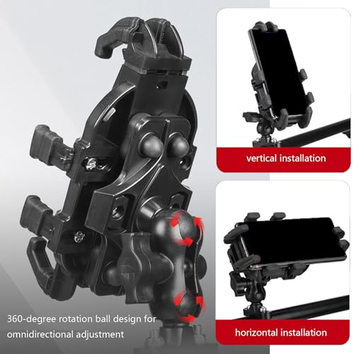 Support de téléphone pour moto stable et orientable sans outils - 3