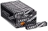 Lakritz-Toffee Kaubonbons mit Süßholzsaft, 40 Stangen Toffees mit Lakritz-Geschmack als Vorratspackung oder Verkaufsdisplay, zartschmelzende Dragees