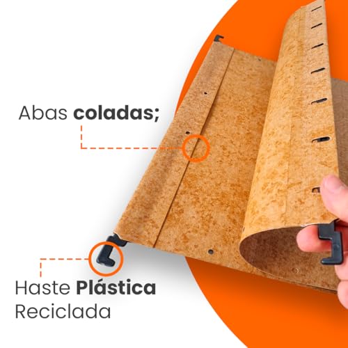 Pasta Suspensa, Dello, Marmorizada, Platificada, Castanha, Pacote com 10