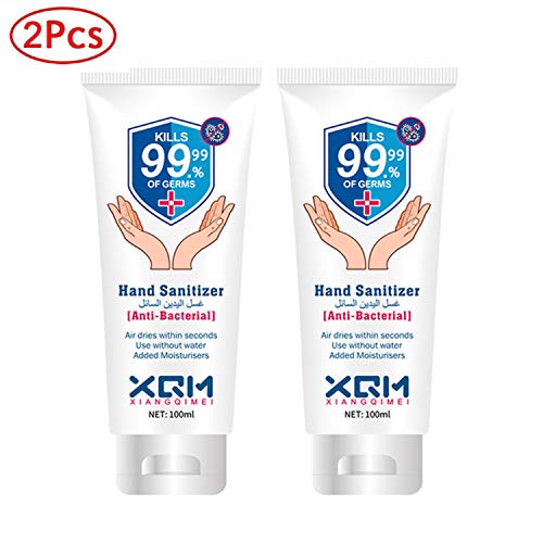 Instant Hand Sanitizer Alcohol Based (100 Ml) With Moisturuzers - Kill 99.9% of Germs Pump No Rinse Foam Hand Soap 2Pack